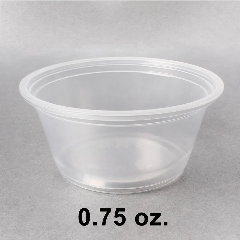 0.75 oz. Clear Plastic Portion Cup - 2000/Case