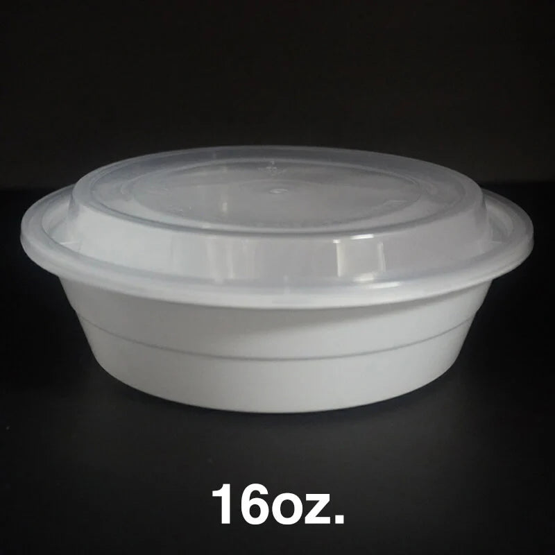 16 oz. 塑料圆盘 带盖 (718) - 150套