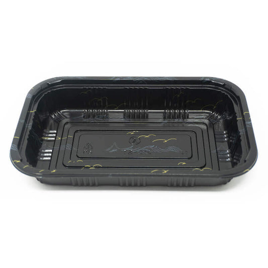 515/815 Black Plastic Lunch Box - 450 Set