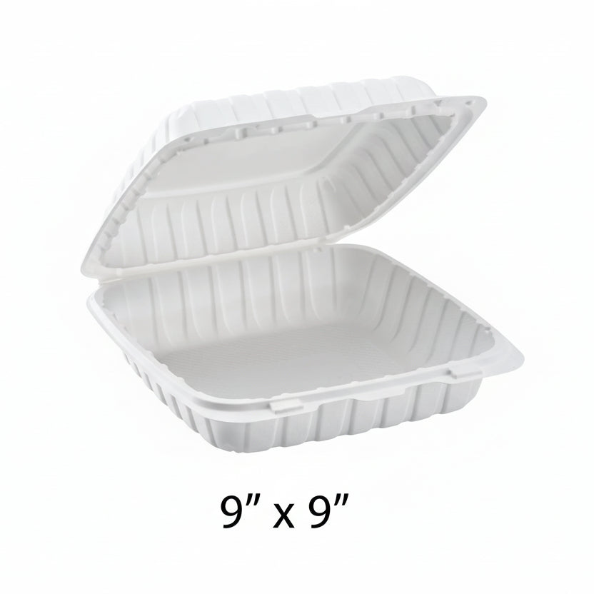 9" 塑料环保餐盒 (991) - 150/箱