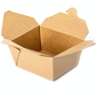 #1 Kraft Folded Paper Box 26 oz - 450/Case