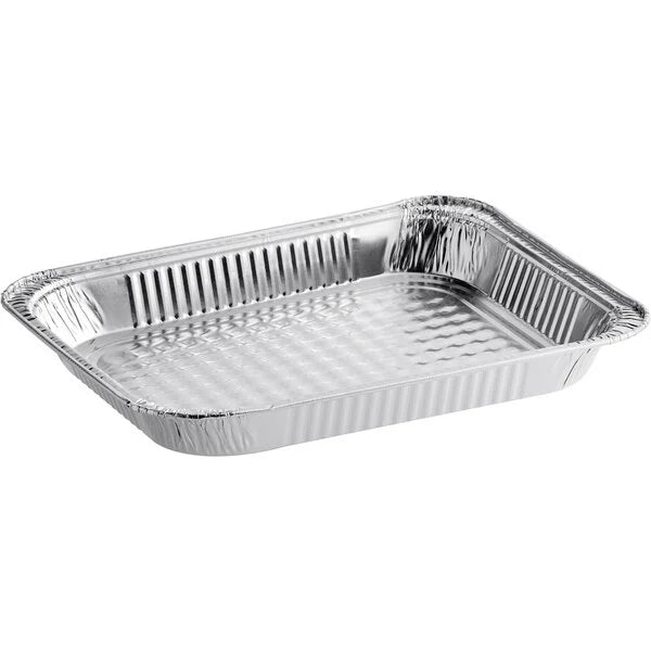 Half Size Shallow Aluminum Tray - 100/Case