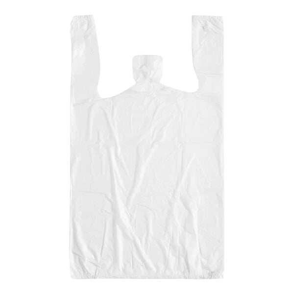 1/10 White Plastic Shopping Bag - 230