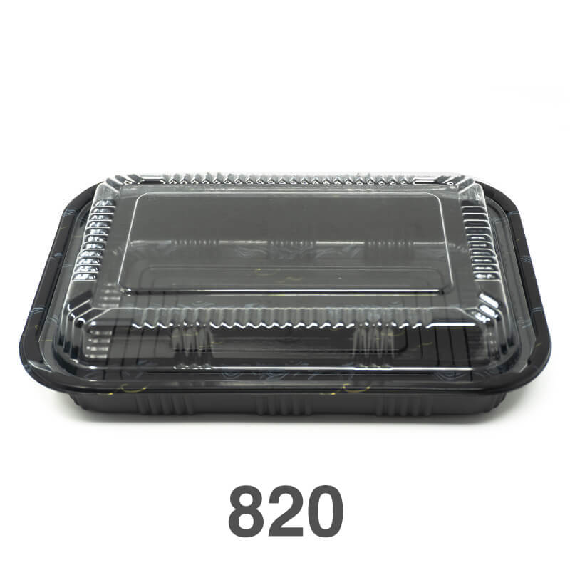 520/820 黑色日式午餐盒 - 400套