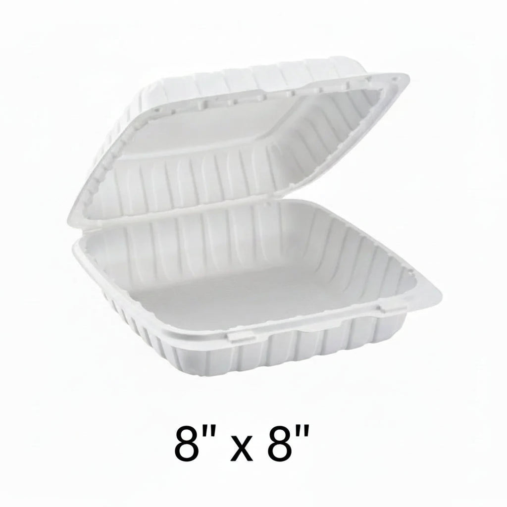 8" 塑料环保餐盒 (881) - 150/箱