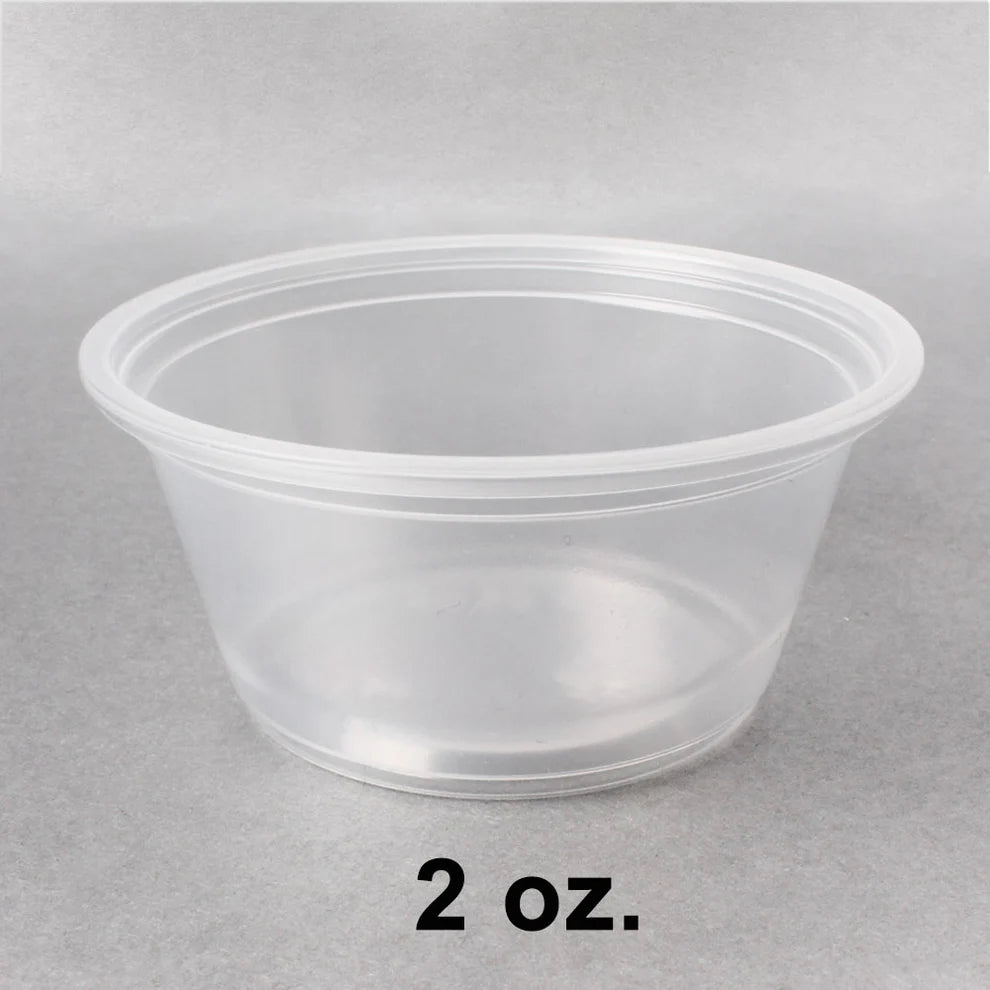 2 oz. 透明塑料酱料杯 - 2000/箱