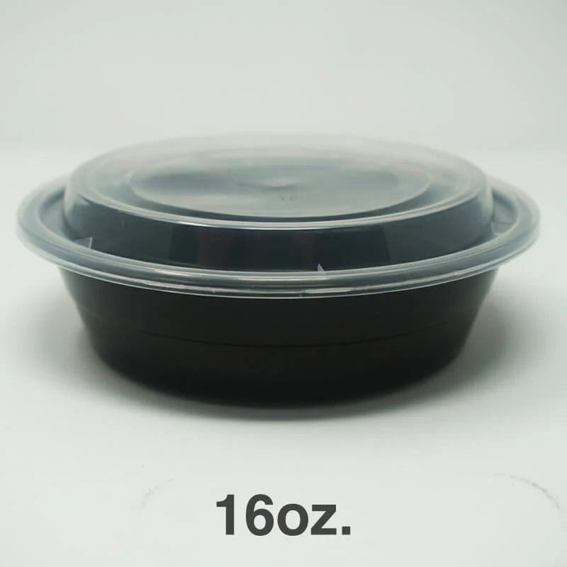 16 oz. 塑料圆盘 带盖 (718) - 150套