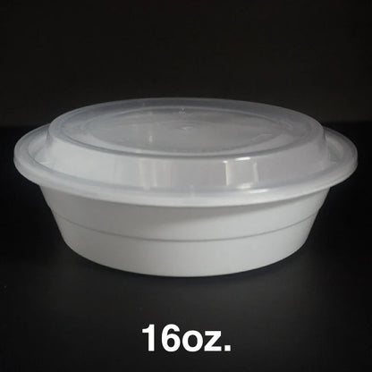 16 oz. 塑料圆盘 带盖 (718) - 150套