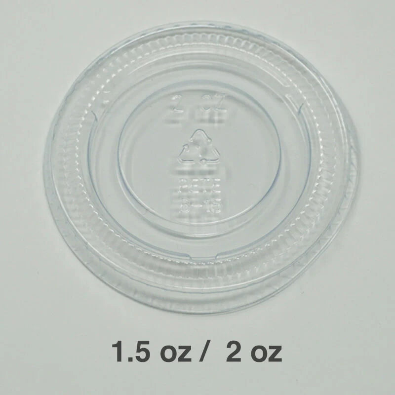 Plastic Lid for 1.5-2oz. Plastic Portion Cup - 2000/Case