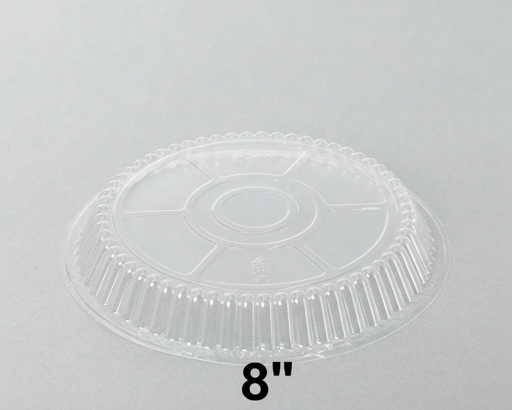 Clear Plastic Dome Lids for 8" - 500/Case