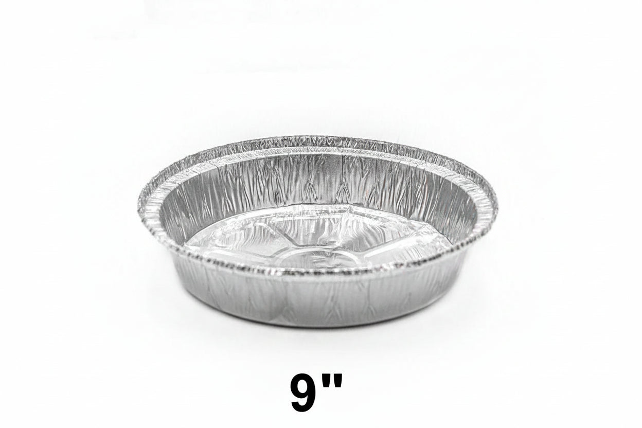 9" Round Aluminum Pan - 500/Case